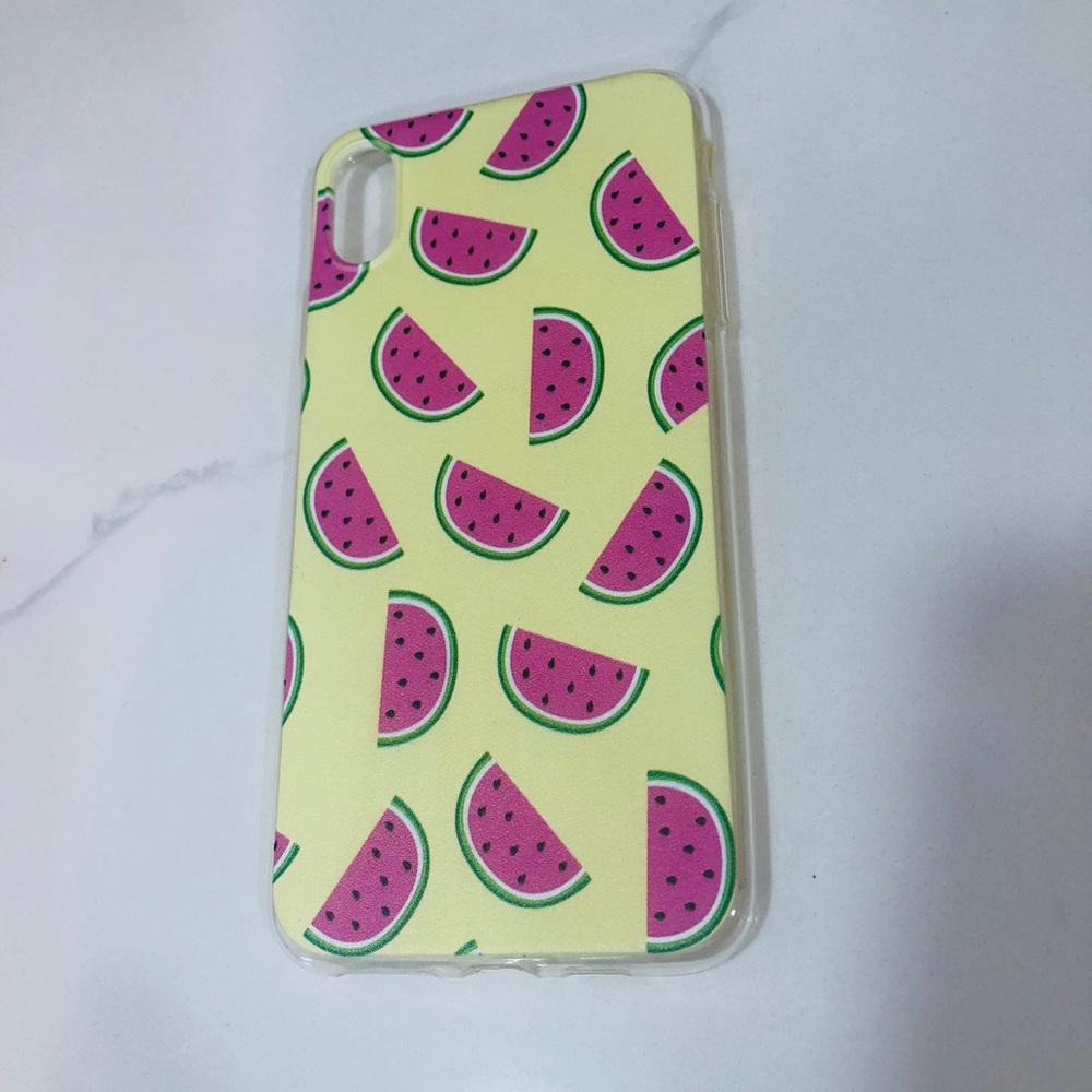 NEW Watermelon Pattern Phone Case - Pink and Yellow - for iPhone XS Max